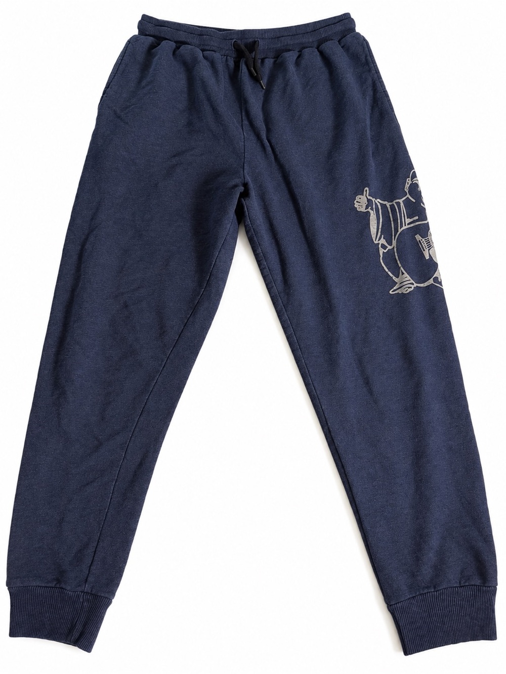 True Religion Kids Navy Jogger Pants with Side Graphic